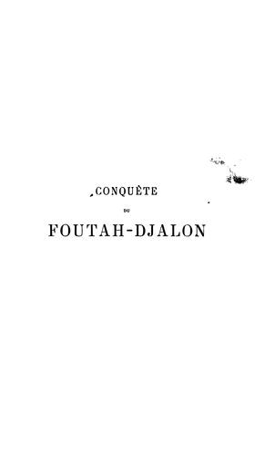 Cover for Conquete du Foutah-Djallon
