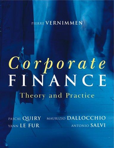 Cover for Corporate finance
