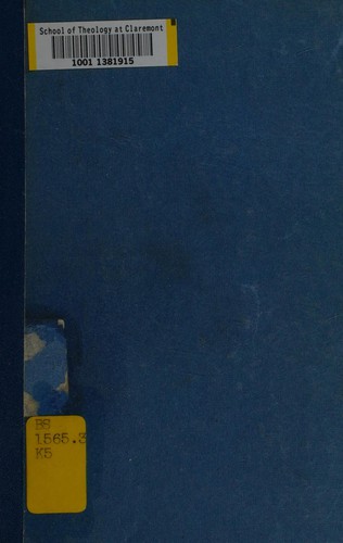Cover for Hosea; introduction and commentary.