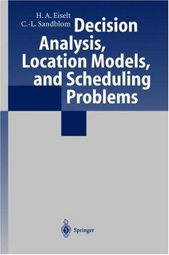 Cover for Decision Analysis, Location Models, and Scheduling Problems