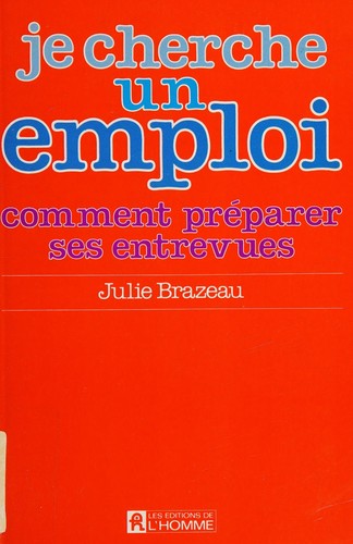 Cover for Je cherche un emploi