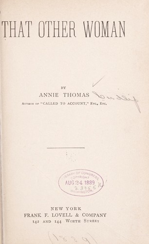 Cover for That other woman