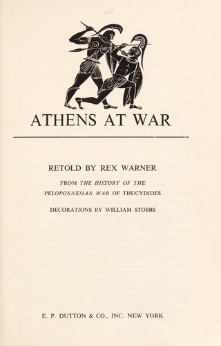 Cover for Athens at war.