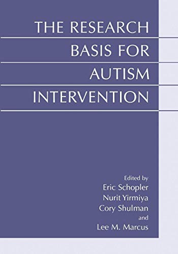 Cover for The Research Basis for Autism Intervention