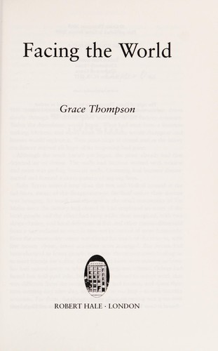 Cover for Facing the world