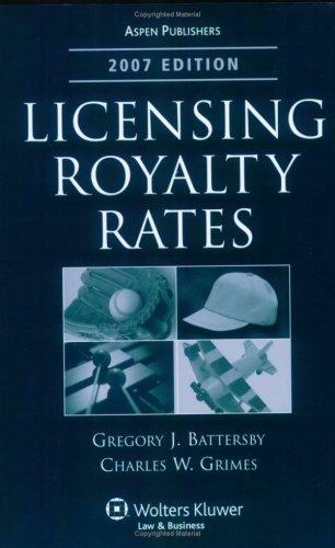 Cover for Licensing Royalty Rates, 2007 Edition