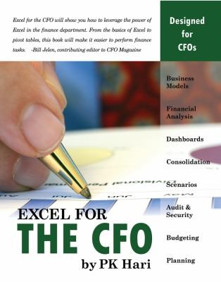 Cover for Excel For The Cfo