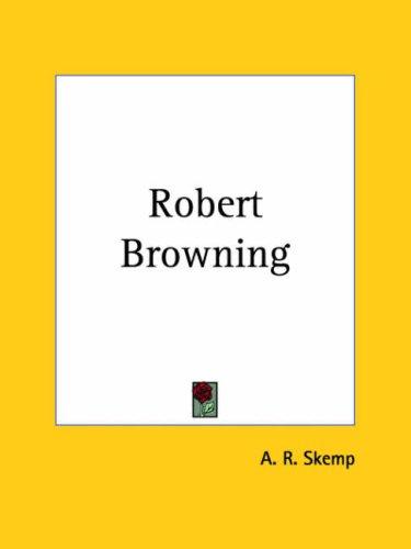 Cover for Robert Browning