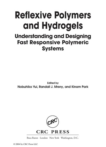 Cover for Reflexive polymers and hydrogels