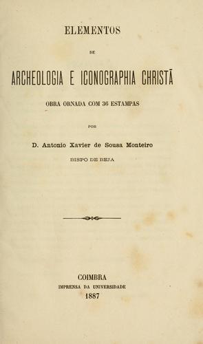 Cover for Elementos de archeologia e iconograpia Christã