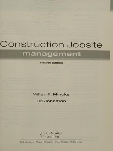 Cover for Construction Jobsite Management