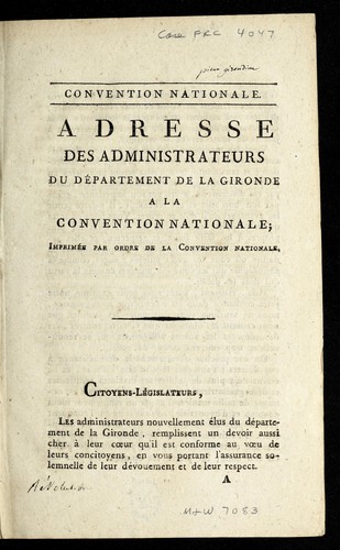 Cover for ... Adresse