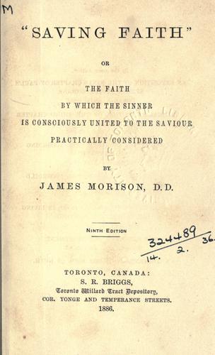 Cover for "Saving faith"