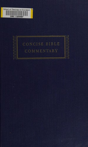 Cover for Concise Bible commentary.