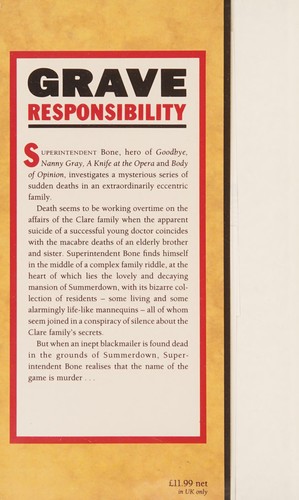 Cover for Grave responsibility
