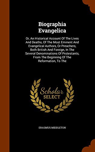 Cover for Biographia Evangelica