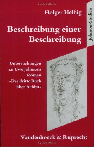 Cover for Beschreibung einer Beschreibung