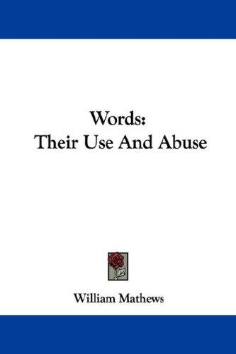 Cover for Words