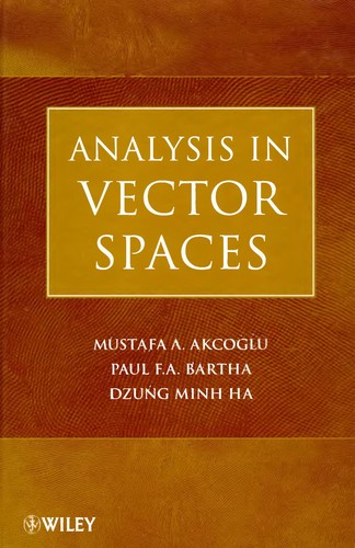 Cover for Analysis in vector spaces