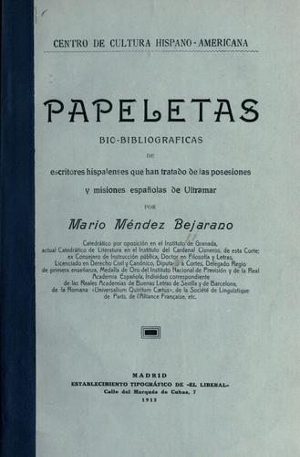 Cover for Papeletas bio-bibliograficas de escritores hispalenses