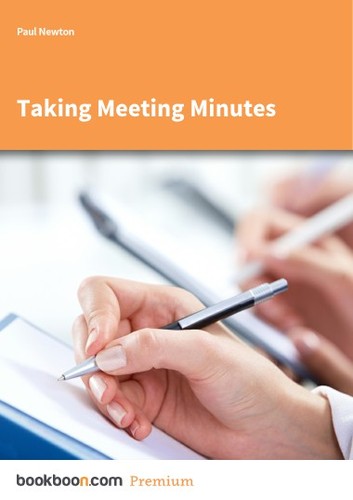 Cover for Taking Meeting Minutes