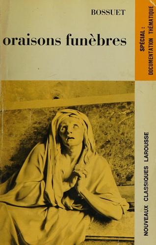 Cover for Oraisons funèbres