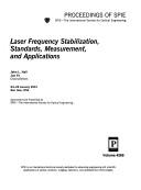 Cover for Laser frequency stabilization, standards, measurement, and applications
