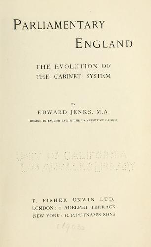 Cover for Parliamentary England