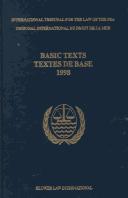 Cover for Basic texts 1998 = textes de base 1998.