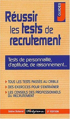 Cover for Réussir les tests de recrutement 