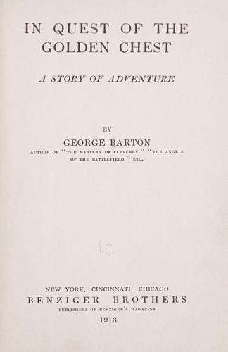 Cover for In quest of the golden chest