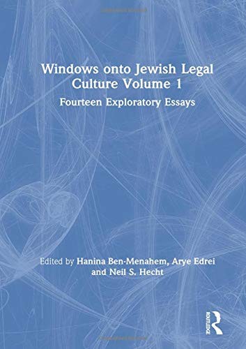 Cover for Windows onto Jewish legal culture