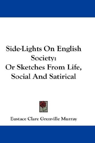 Cover for Side-Lights On English Society