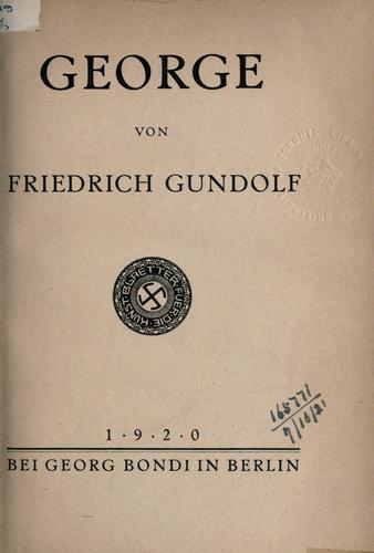Cover for George