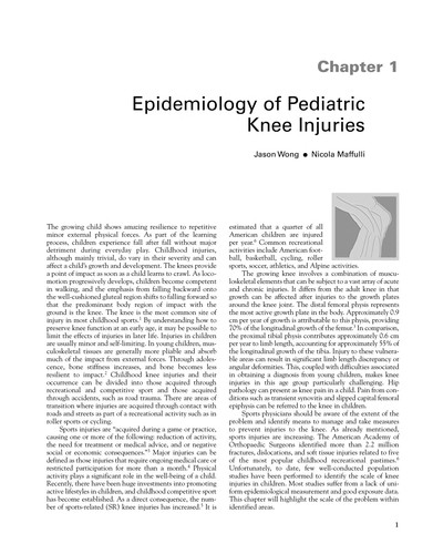 Cover for The pediatric and adolescent knee