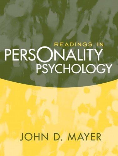 Cover for Readings in Personality Psychology