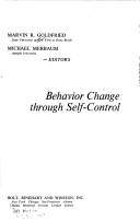 Cover for Behavior change through self-control.