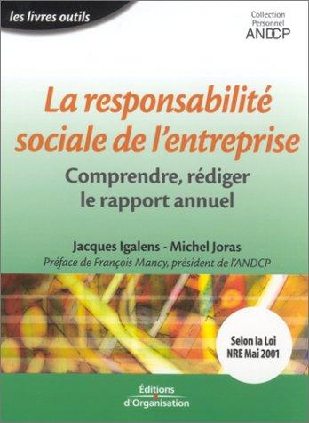 Cover for La Responsabilité sociale de l'entreprise
