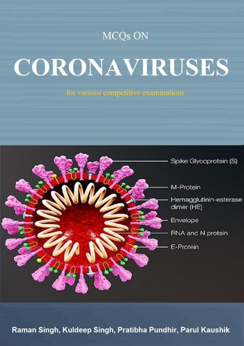 Cover for MCQs ON CORONAVIRUSES for various competitive examinations