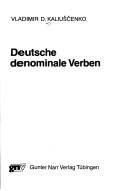 Cover for Deutsche denominale Verben