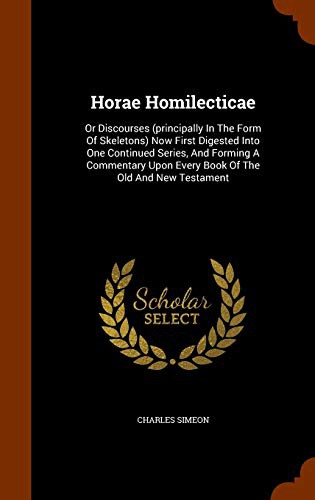 Cover for Horae Homilecticae