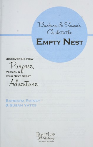 Cover for Barbara & Susan's guide to the empty nest
