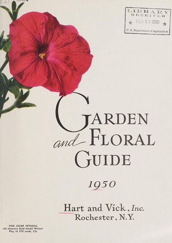 Cover for Garden and floral guide, 1950
