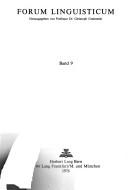 Cover for Perspectives of intonation analysis