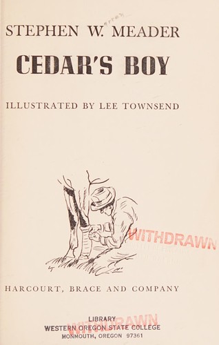 Cover for Cedar's Boy