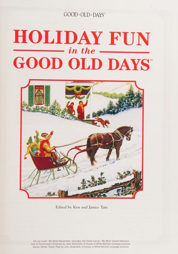 Cover for Holiday fun in the good old days