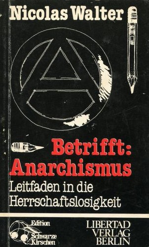Cover for Betrifft: Anarchismus