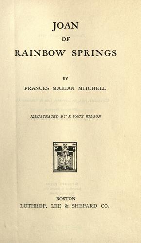 Cover for Joan of Rainbow Springs