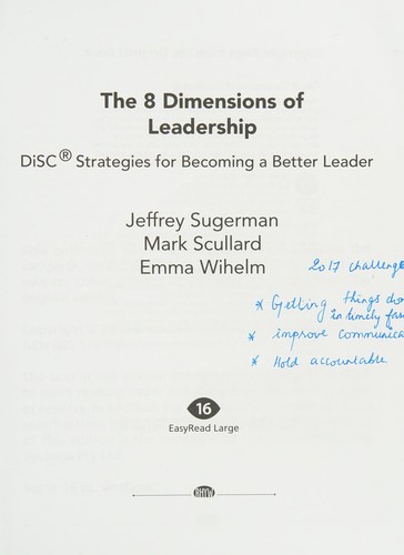 Cover for 8 Dimensions of Leadership