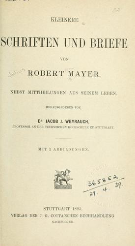 Cover for Kleinere Schriften und Briefe